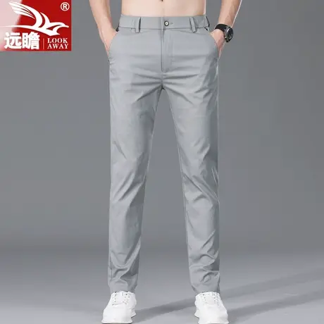 冰丝裤子男款夏季薄款宽松直筒男裤2023新款夏天潮牌男士休闲长裤商品大图