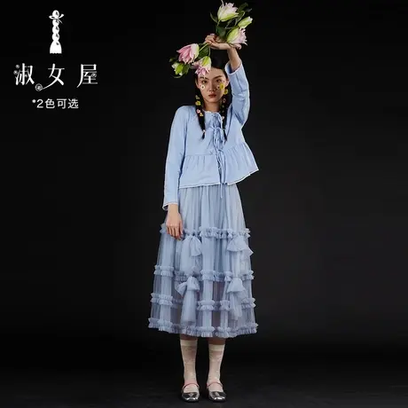 淑女屋官方旗舰店2022新款女小园领蝴蝶结卫衣外套图片