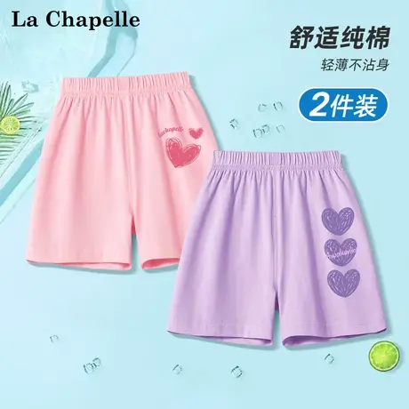 拉夏贝尔女童短裤2025新款婴儿宝宝运动裤外穿五分裤夏季休闲裤薄商品大图