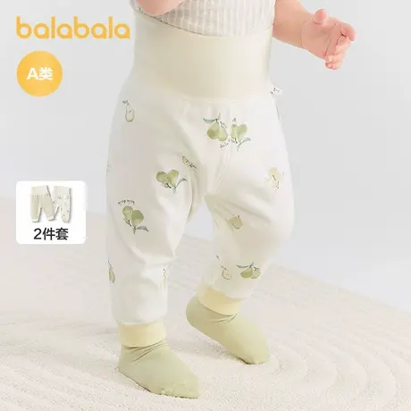 【商场同款】巴拉巴拉婴儿裤子下装两件装秋2025新款高腰护肚舒适图片