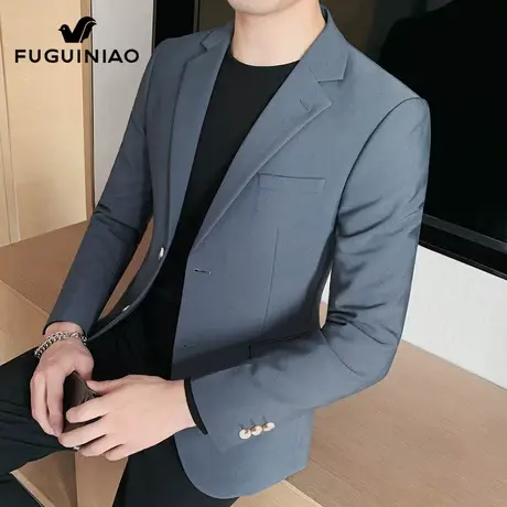 富贵鸟休闲西服外套男士高级感商务单西正装2025秋季新款小西装男商品大图
