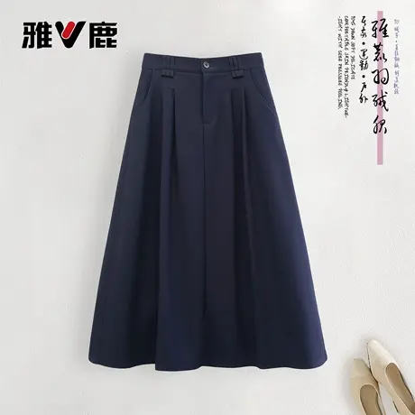 2026年雅鹿正品官方冬季新款轻薄时尚女士纯色鹅绒羽绒裙女款图片