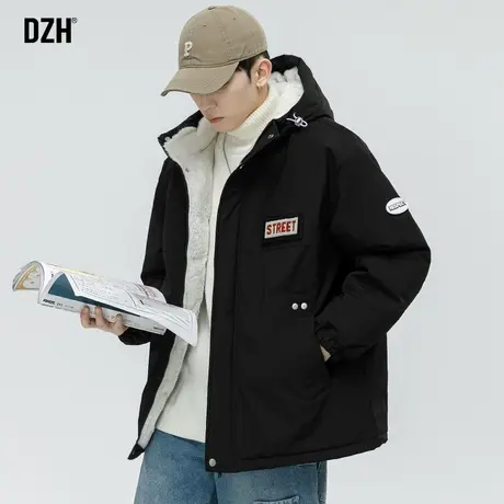 男士棉袄防水冲锋衣外套男冬棉服男款工装风加厚保暖棉衣2023新款商品大图