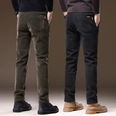 春秋款修身直筒西装裤秋冬季高端弹力休闲裤子男装商务正装西裤商品大图