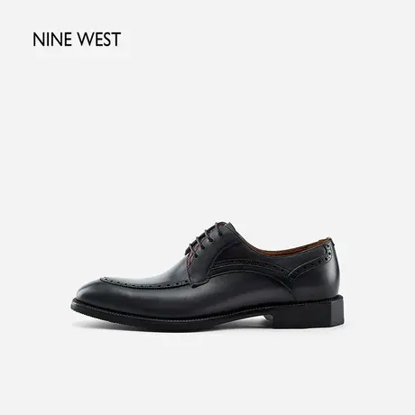 Nine West/玖熙布洛克鞋休闲皮鞋男真皮商务通勤男士皮鞋男鞋子商品大图