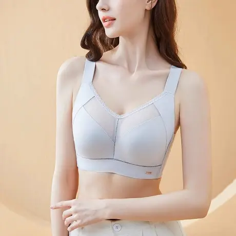 Shaply/莎莲妮大胸显小薄款软钢圈调整型上托聚拢收副乳内衣女商品大图