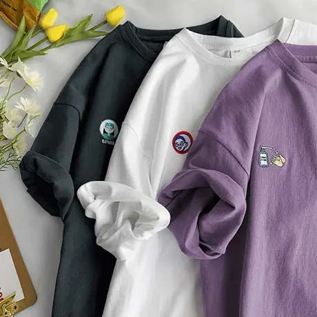 短袖t恤女2023年新款夏季甜酷设计感小众宽松韩版半袖上衣服ins潮图片