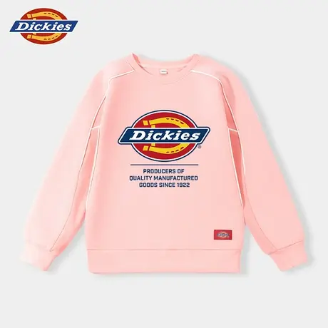 Dickies童装女童卫衣秋季儿童春秋款圆领上衣男孩运动秋装衣服薄A商品大图