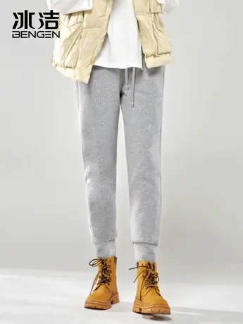 冰洁情侣羽绒裤女2023新款冬季外穿工装加厚轻量化时尚白鹅绒DSZ商品大图