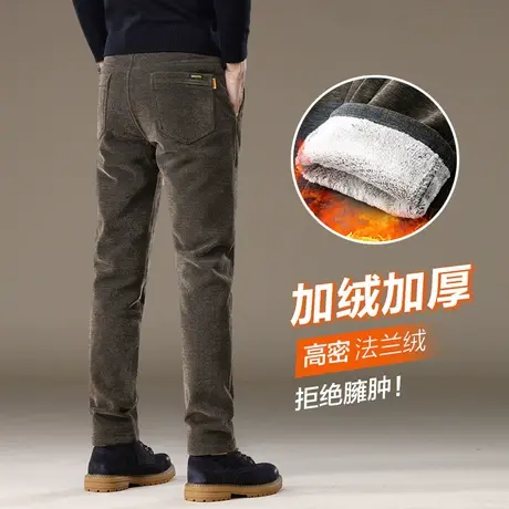 冬季加绒加厚保温西装裤秋冬款男士休闲裤子2023新款男装西裤冬裤商品大图