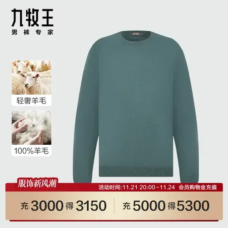 [羊毛系列]九牧王商场同款绵羊毛衫秋冬JY1C40227轻柔亲肤毛衣SN图片