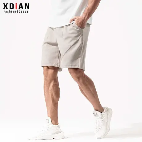 短裤男潮牌夏百搭 运动健身跑步休闲五分裤6分宽松棉外穿抽绳裤衩商品大图