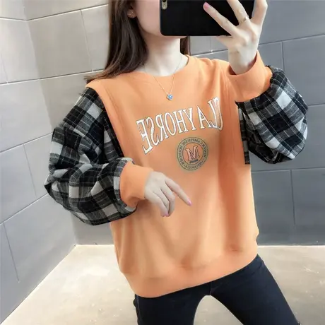 春装2023年新款爆款网红假两件炸街卫衣女设计感小众宽松外套上衣图片