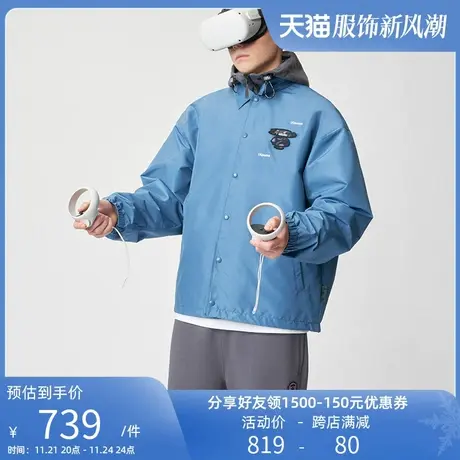 Aape旗舰店男装春夏字母猿人印花拉链口袋休闲长裤6930XXJ商品大图