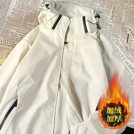 外套男春秋季韩版潮流帅气百搭休闲秋冬短款机能风衣ins工装夹克商品大图