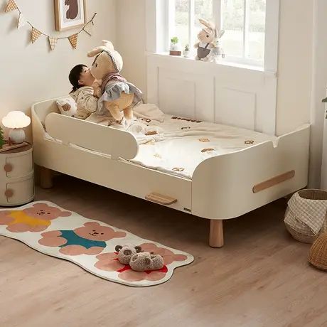 全友家居现代简约儿童小岛拼接床小户型男女小孩1m单人床商品大图