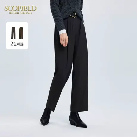 Scofield女装阔腿直筒裤老钱风高级感通勤秋季新品裤子图片