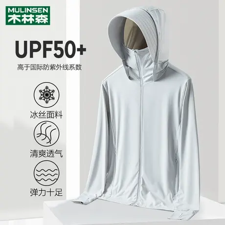 木林森冰丝防晒衣夏季2025新款防紫外线透气男士户外钓鱼服女薄款图片