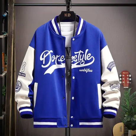 春秋季青少年学生棒球服13大童男孩14初中生帅气夹克16高中生外套商品大图