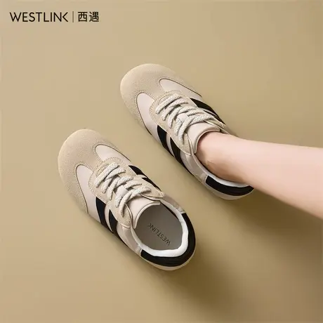 西遇巨好看厚底德训鞋女2025新款百搭潮流透气休闲鞋运动鞋女鞋TQ图片