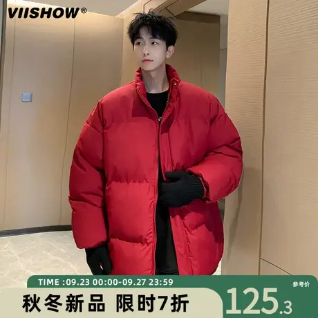 VIISHOW潮牌加厚衣服冬季宽松男生痞帅棉衣保暖面包服棉服男美式商品大图