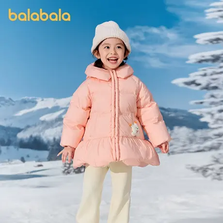 巴拉巴拉balaOne儿童羽绒服女童萌趣童装2025年冬季新款厚款保暖图片