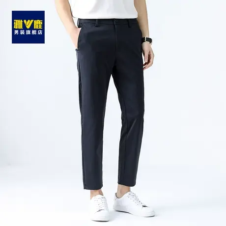 雅鹿休闲九分裤2023夏季新款时尚百搭中青年西裤男宽松直筒裤子男商品大图