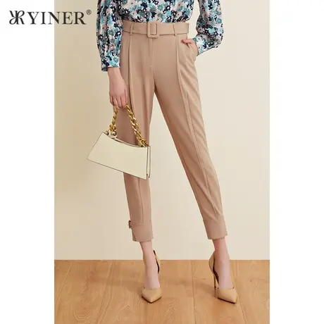 YINER音儿女装夏季气质通勤收腰休闲裤商品大图