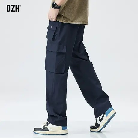 男士美式工装裤男阔腿裤2024年春季直筒宽松休闲长裤户外运动裤子商品大图