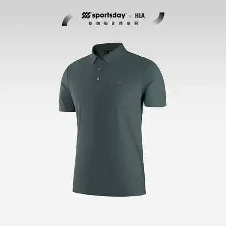 HLA海澜之家sportsday荣耀马术POLO衫23春夏弹力运动免烫短袖男商品大图
