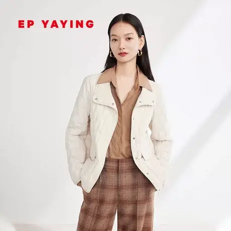 EP YAYING雅莹女装 时尚鹅绒立领羽绒服2023秋冬新款Y115A商品大图