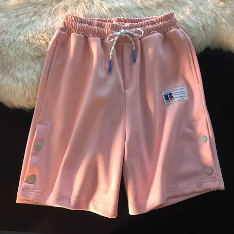 工装短裤女夏季薄款宽松高腰显瘦直筒休闲运动阔腿五分中裤潮ins商品大图