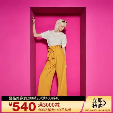 Juicy Couture橘滋2023新款高端品牌反季清仓女士纯色休闲裤商品大图