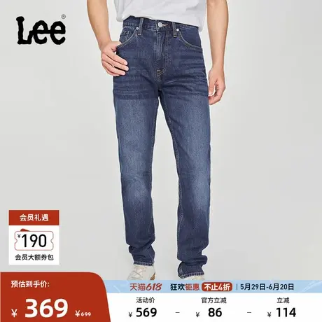 Lee25春夏新品723修身中腰直筒怀旧复古中深蓝男牛仔裤潮流A08101图片