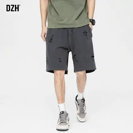 男士破洞休闲短裤男夏季薄款运动夏天裤子男款2023新款篮球五分裤商品大图