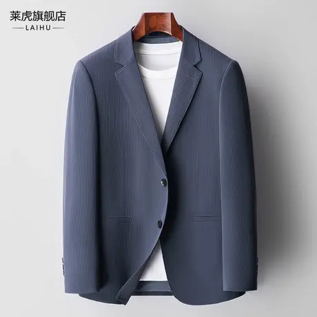2023春季新款青年休闲西装男士单上衣外套修身时尚韩版帅气小西服商品大图