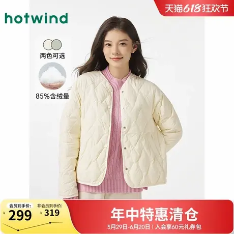 热风轻薄羽绒外套2024年冬季新款女士羽绒服轻薄保暖小香风羽绒服图片