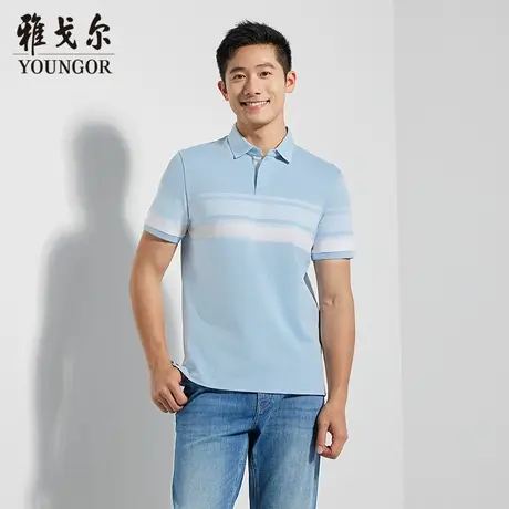 【商场同款】雅戈尔男士短袖POLO夏季新款官方商务休闲短袖T恤男图片