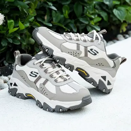 【成毅同款】Skechers斯凯奇夏季男鞋复古时尚增高户外运动休闲鞋商品大图