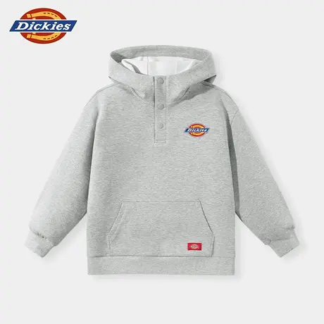 Dickies童装奥莱儿童春季卫衣男童潮牌连帽运动服女童灰色衣服春A图片