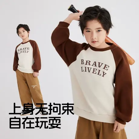 雪中飞童装儿童卫衣2026新款春季男童女童中大童洋气百搭保暖上衣图片