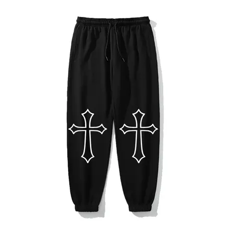 美式街舞hiphop运动卫裤街头嘻哈青少年宽松垂坠感纯棉休闲裤男商品大图