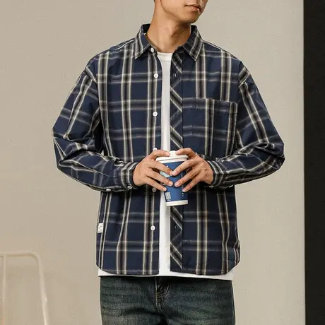 时尚衬衣男装长袖高端上档次衬衣休闲男士高级感长袖衬衫时尚男装图片