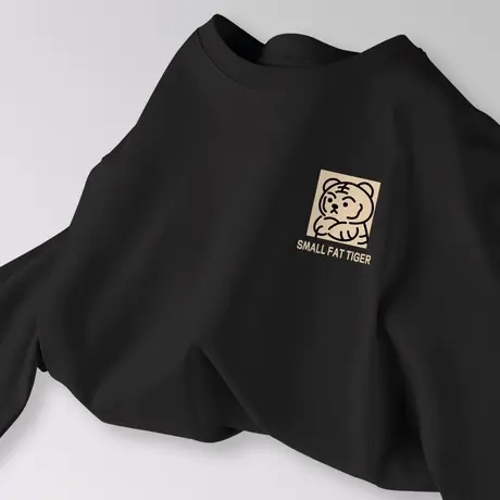 纯棉短袖t恤女2023年夏季新款黑色宽松半袖体恤学生小众独特上衣商品大图