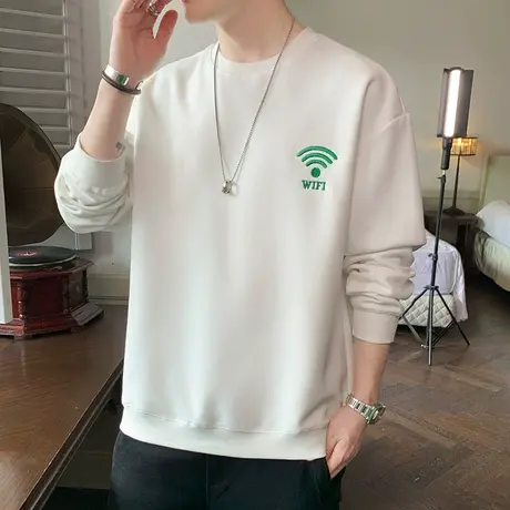 长袖T恤男士宽松潮牌春季秋冬款男装春装情侣春秋款卫衣圆领衣服商品大图