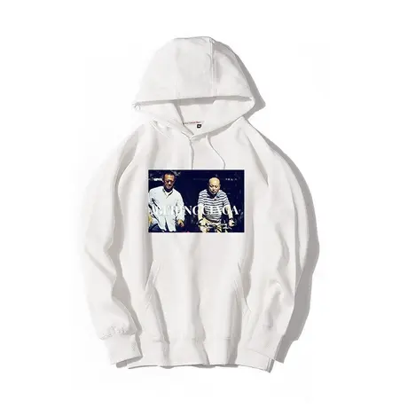 秀洛北京世家恶搞潮牌明星抖音同款文字卫衣连帽套头衣服外套加绒商品大图