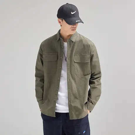 Modi Nick/摩帝尼克简约美式工装男衬衫休闲宽松帅气潮流爆款外套商品大图
