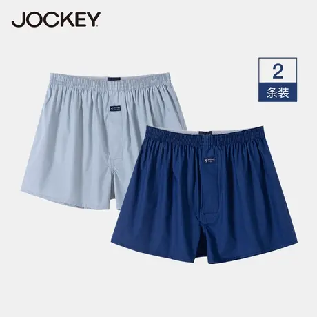 jockey阿罗裤纯棉居可衣平角四角男士内裤宽松舒适家居睡裤短裤图片