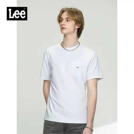 Lee商场同款21春夏新品舒适版型男口袋短袖T恤潮流L448054DRK14图片