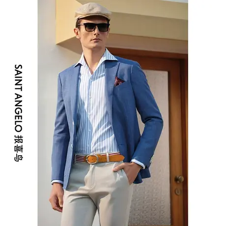 报喜鸟西服定制春夏男士单西上衣休闲时尚都市西装外套量体定制图片